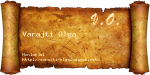 Varajti Olga névjegykártya