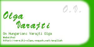 olga varajti business card